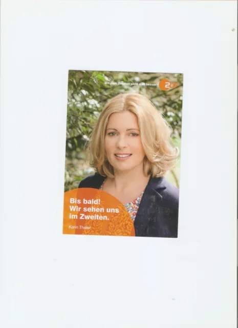Karin  Thaler  -  Autogrammkarte, ohne Signatur,   ,aus Rosenheim Cops-ZDF