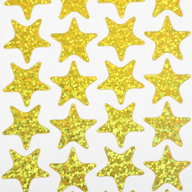 700 adesivi olografici a forma di piccola stella per ricompensa dei bambini, grafico del comportamento, studente in classe scolastica, 10 fogli, materiale per insegnanti, 0,6  21