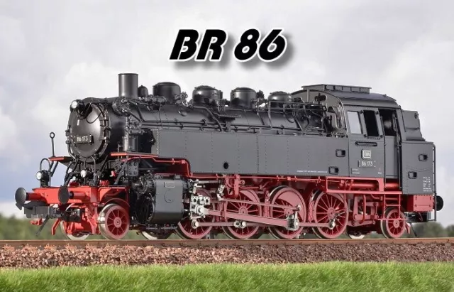 MBW Échelle 0 Locomotive à Vapeur Br 86 217 Métal Son Numérique 1:45 État Neuf