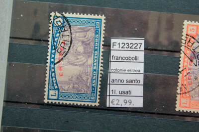 FRANCOBOLLI ITALIA COLONIE ERITREA USATI STAMPS ITALY USED A60343 