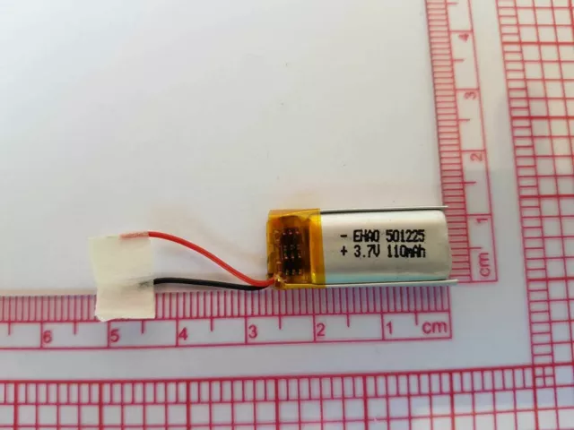 LiPo Li litio batteria ricaricabile orologio ricambi ripara 3.7V 3,7V 110mAh