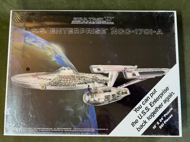 Star Trek IV - Voyage Home - U.S.S. Enterprise NCC-1701-A - Jig Saw Puzzle - NIB