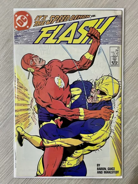 DC Comics 1987 - Flash (2nd Series) #6  classic Reverse Flash Battle!!