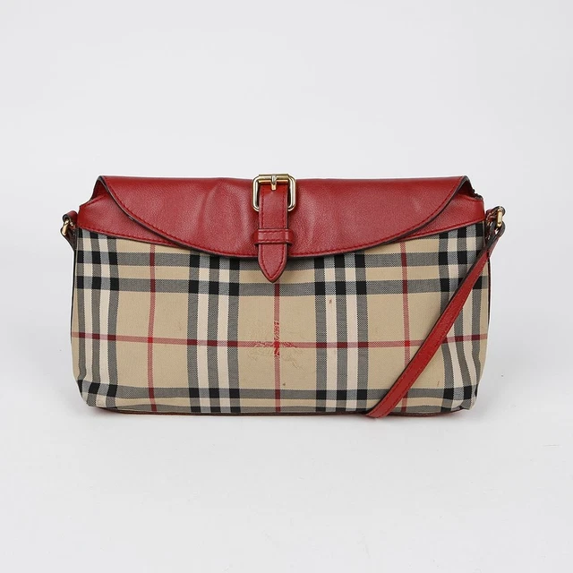 Sac Bandoulière Carré Femme Harris Tweed Rose Carreaux - Cuir PU, Sangle Réglable, Neuf