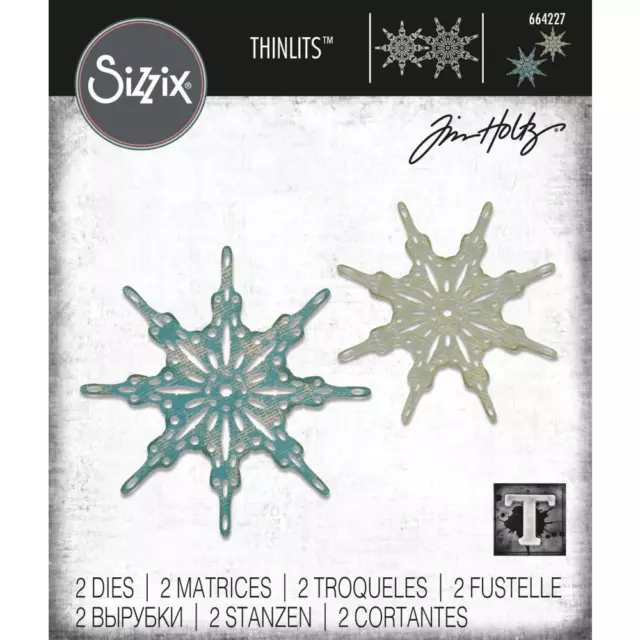 Sizzix Tim Holtz Thinlits Die Set - Fanciful Snowflakes - 664227