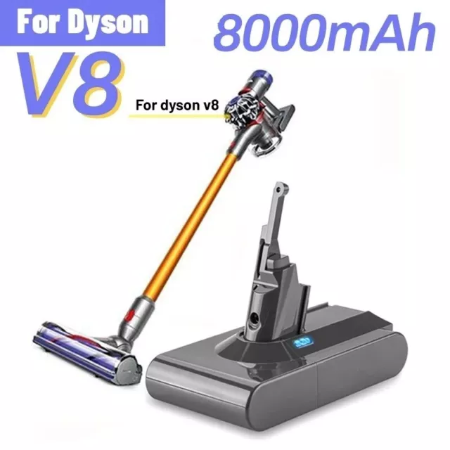 V8 Batteria 8000mAh Al Litio per Aspirapolvere Dyson V8 SV10 V8 Absolute Fluffy