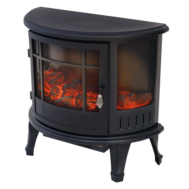 FREESTANDING ELECTRIC FIREPLACE Fire Flame Effect Heater Log Burner