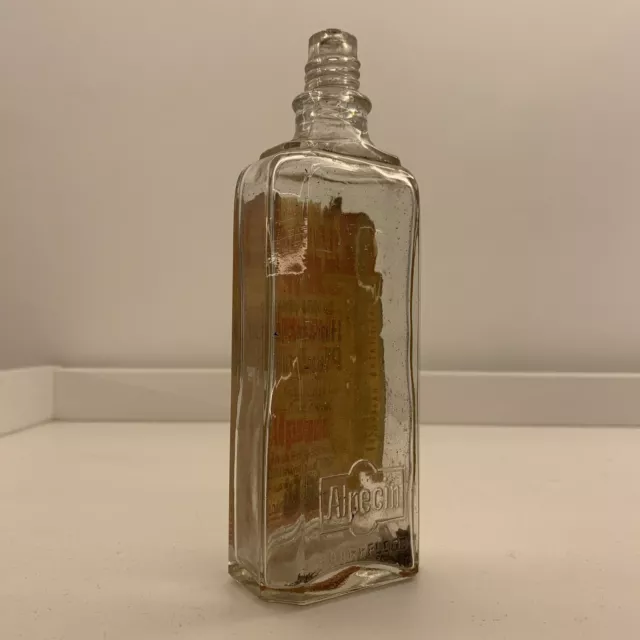 Alpecin Alte Flasche - Glas - Vor 1945 - Bielefeld - Apotheker Flasche - 17cm 🔝 2