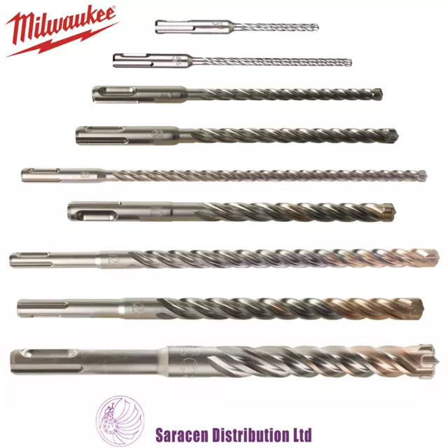 Milwaukee Mx4 4 Cutter Sds+ Drill Bit, Various Sizes Available