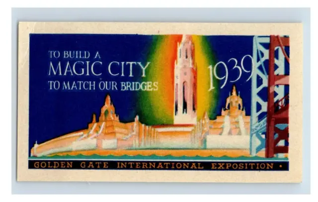 1939 Magic City Golden Gate Expo Poster Stamp S96E