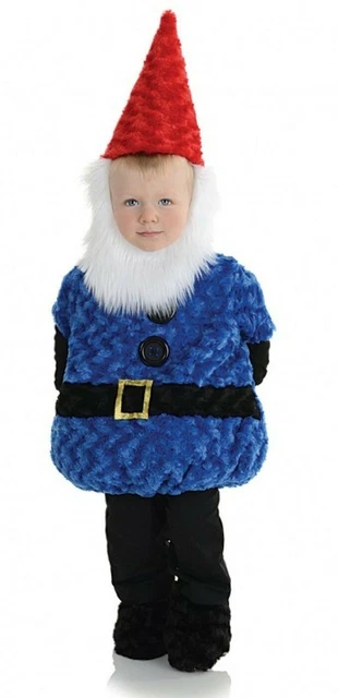 Underwraps Toddlers Blue Black Gnome Belly Babies Halloween Costume - Size 4T-6T