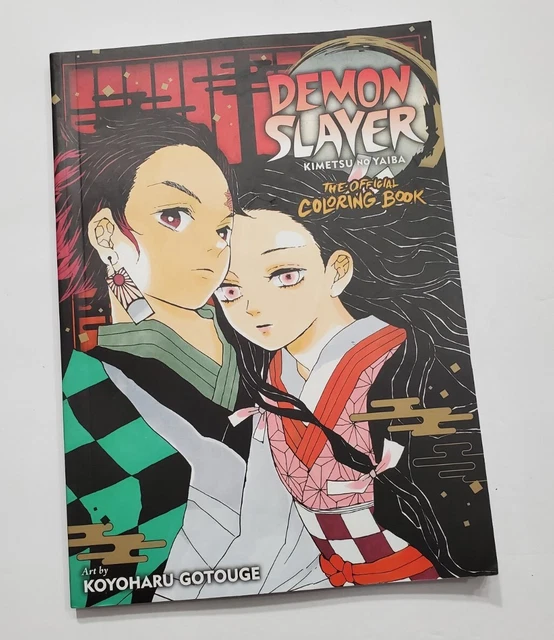 DEMON SLAYER THE Official Coloring Book Kimetsu No Yaiba Not Used Manga