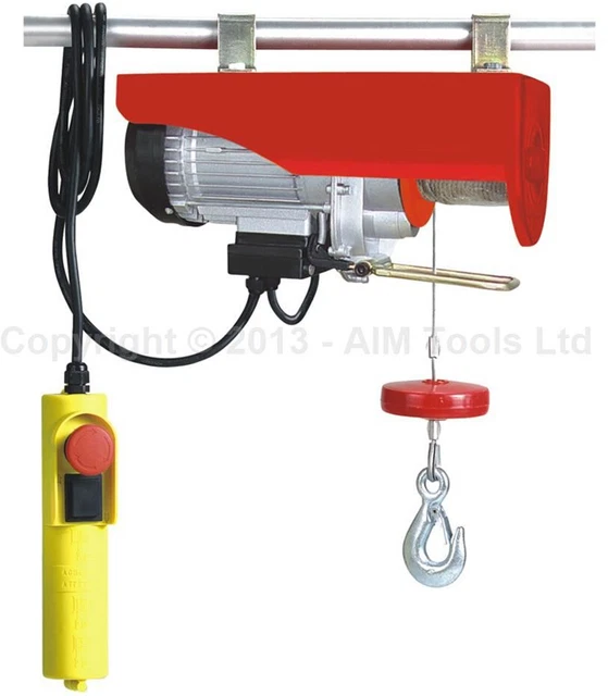 800/1000 KG VERRICELLO Elettrico Ponteggio Montante Gru Officina Garage Sollevatore Cavi EUR 134 - Foto 5