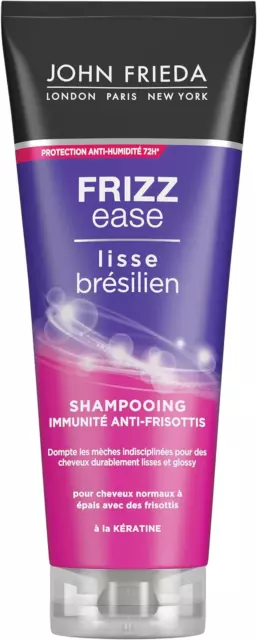 JOHN FRIEDA Frizz Ease Lisse Brésilien Shampooing Immunité Anti-Frisottis 250Ml