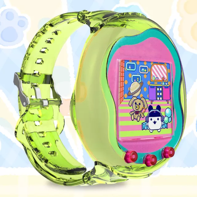 TPU Wristband Bracelet Holder for Tamagotchi Uni for Kid Teen 6.3-8.85in(Green)