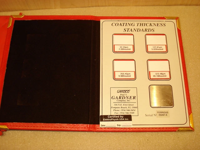 GARDCO FERROUS COATING Thickness Standards Inspection Tool $99.00