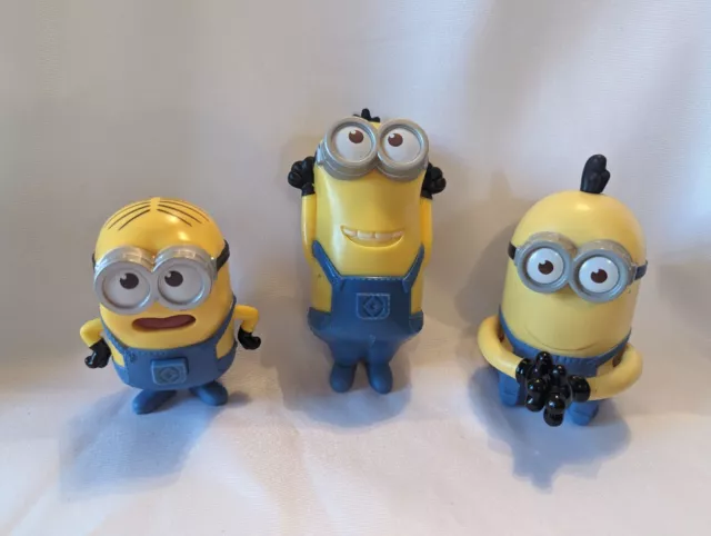 McDonalds Happy Meal Despicable Me Minions Toys X 3
