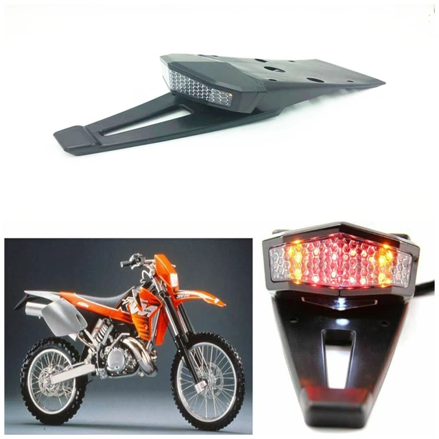 LED Rear Fender Brake Tail Light Universal For EXC Honda CRF Off-road Dirt Bike