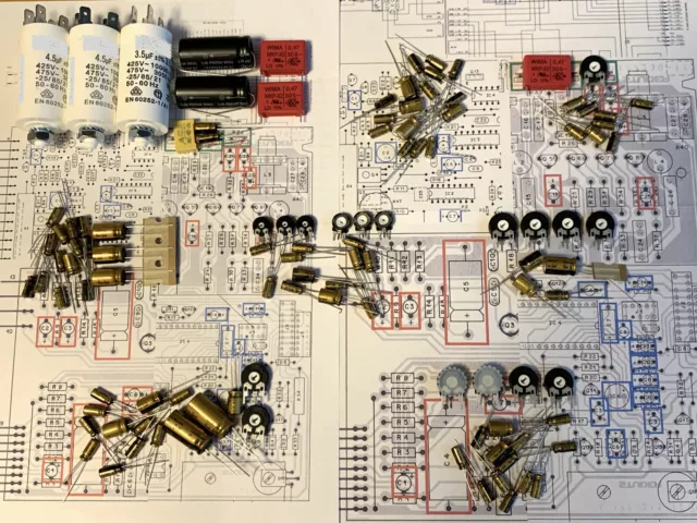 PREMIUM Reparatursatz REVOX B77 KOMPLETT Kondensatoren Trimmer Repairkit MK1-MK2