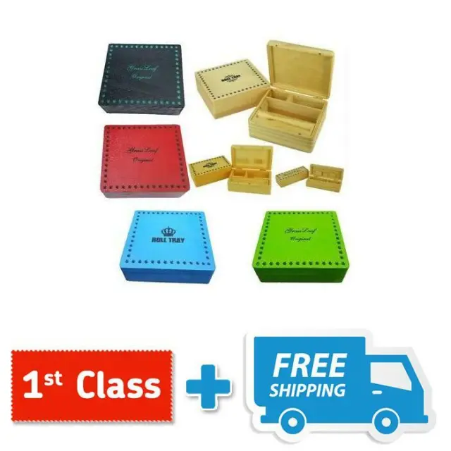 Cigarette Box Smoking Tobacco Wooden Rolling Box Grassleaf Roll Gift Storage New