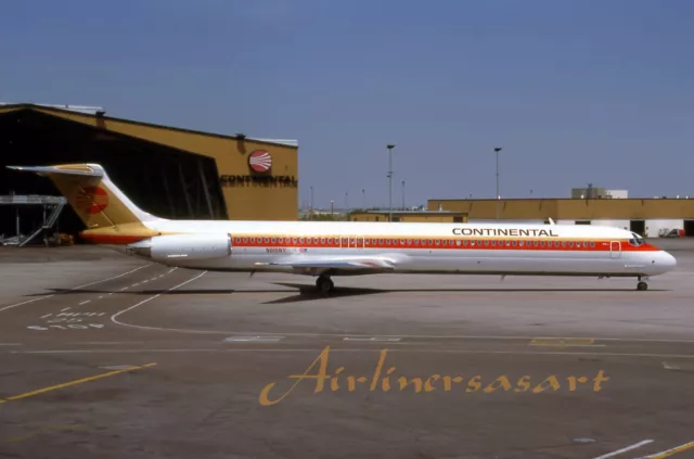 Continental Airlines McDonnell Douglas MD-82 at DEN in 1987 8"x12" Color Print