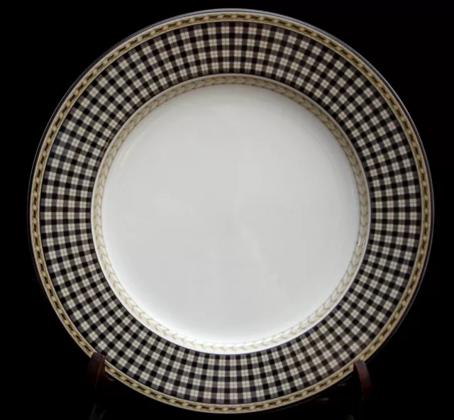 Provence Noir Plaid by Royal Doulton DINNER PLATE 11"