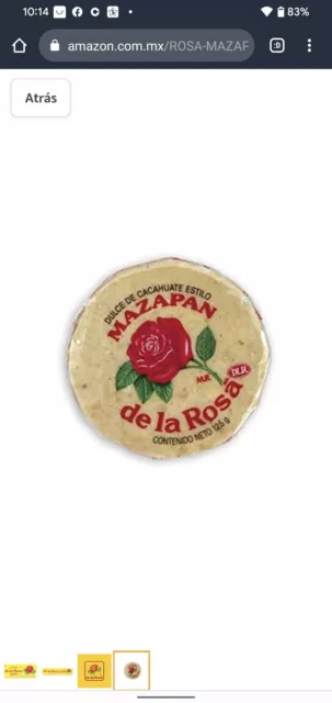 Dulce De Cacahuate Estilo Mazapan De La Rosa 60 Pcs 12.5g Each 2