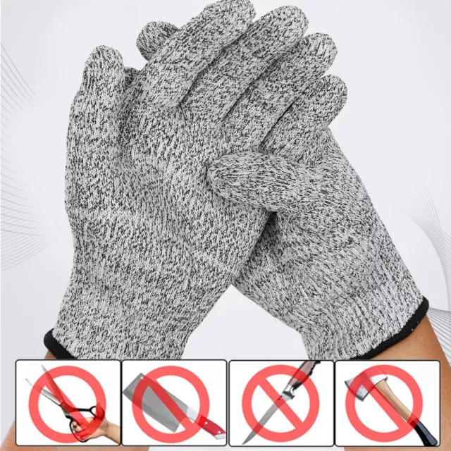 Safety Cut Proof Stab Resistant Butcher Gloves Stainless Steel Wire Metal Mesh 2