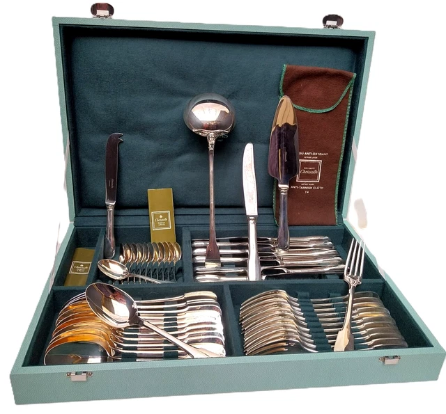 COUTEAUX & CUILLÈRES CHRISTOFLE métal argenté HOTEL RITZ à PARIS Blason  Couverts EUR 250,00 - PicClick FR