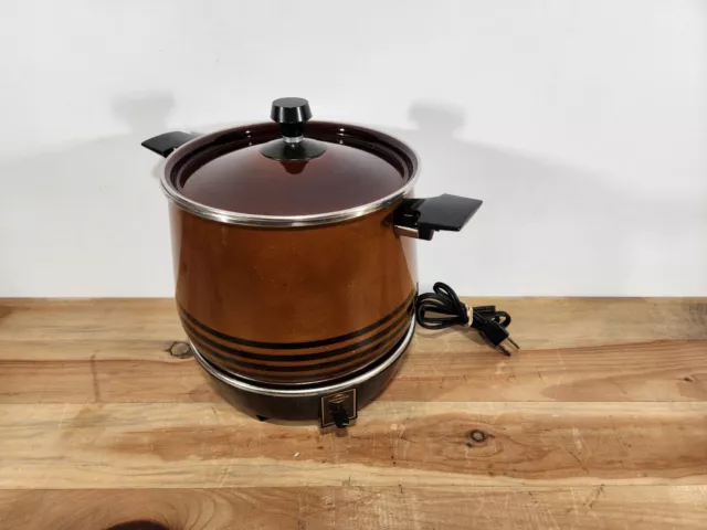 WEST BEND LAZY Day 6 Qt. Slow Cooker Slo-Cooker Crock Pot Bean Pot Hot  Plate VTG $29.95 - PicClick