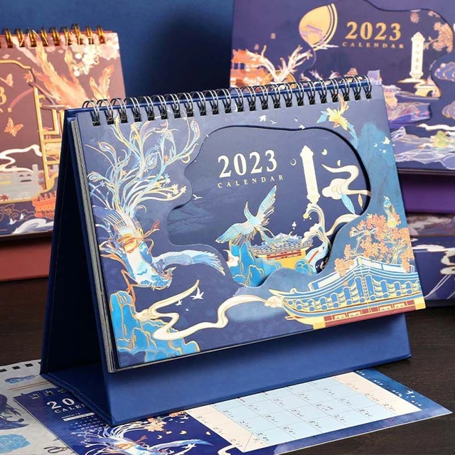 PLANNER DESKTOP STATIONERY 2023 Calendar Standing Flip Calendar Desk Calendar £7.27 PicClick UK