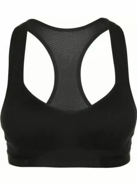 NWT Under Armour Black Breathelux High Bra, Size 38DD