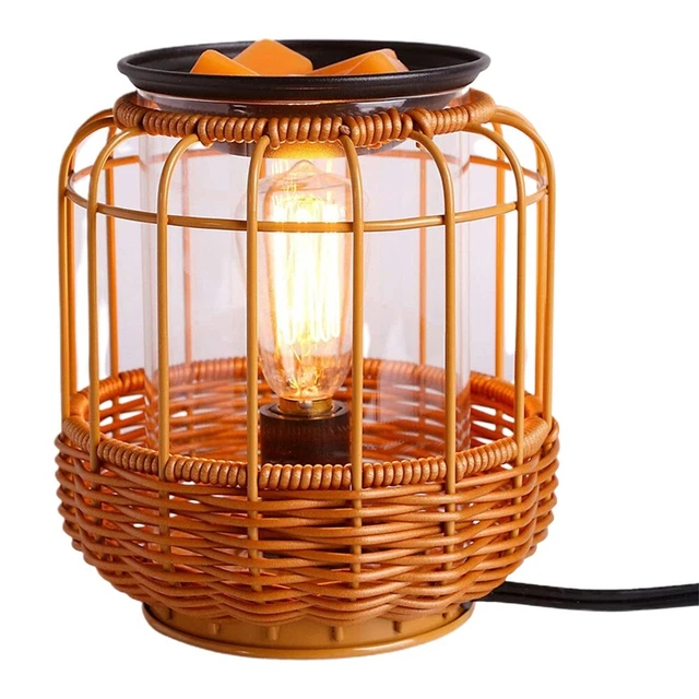 Vintage Edison lamp tabletop decoration home atmosphere lamp rattan lamp