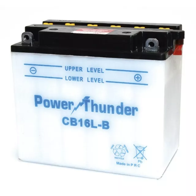 Batteria Power Thunder Avviamento Moto 12V/19Ah Yb16L-B