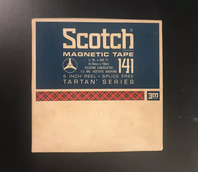 Vintage Scotch Magnetic Recording Tape Tartan Series 600 Ft. (5" Reel) 141