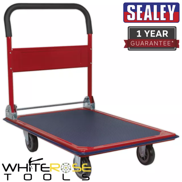 Sealey Platform Truck 300kg Capacity Trolley Warehouse Lifting Moving