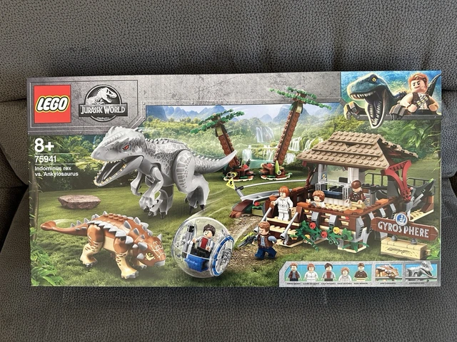 LEGO 75941 JURASSIC World Indominus Rex vs Ankylosaurus, Gyrosphäre Neu ...