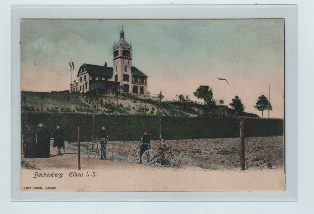 AK 528 Deutschland Sachsen Oberlausitz Eibau 1908 Beckenberg östlich vom Kottmar