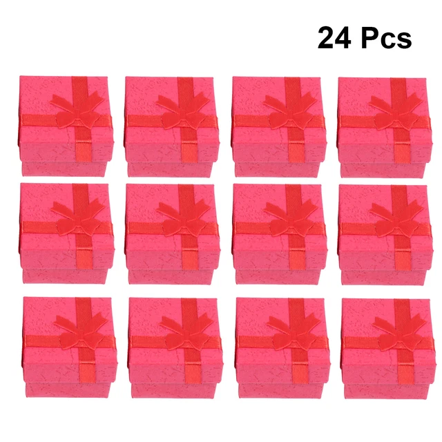 24stk Ringetui Ringbox Ringschachtel Schmuckbox Ohrring Halskette Geschenkbox