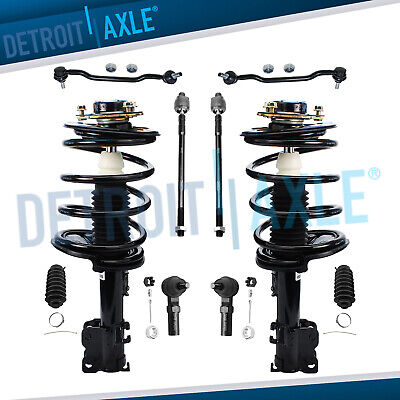 10pc Front Strut & Spring Assembly Sway Bar Tierods for 02-06 Nissan Altima 2.5L