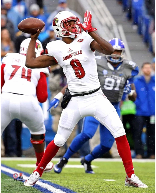 Lamar Jackson Louisville Cardinals Unsigned Throw vs Kentucky Wildcats Photo