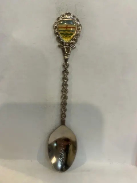 Waterton Park Alberta Crest Emblem Souvenir Spoon