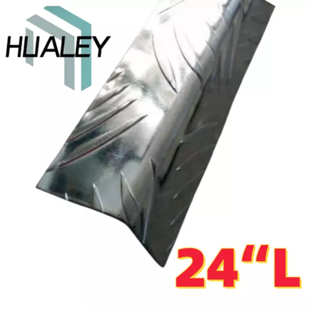 2" x 2" x 24" Wall Edge Corner Guard Angle .063 Aluminum Diamond Plate