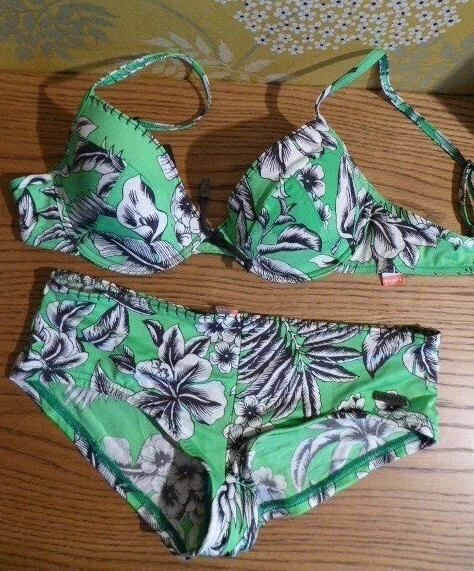Maillot De Bain 2 Pièces Triumph Miss Jodie - Taille 42B, Rouge Imprimé Turquoise