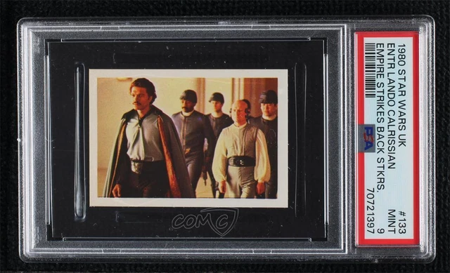 1980 FKS Star Wars: The Empire Strikes Back Stickers Lando Calrissian PSA 9 02ro