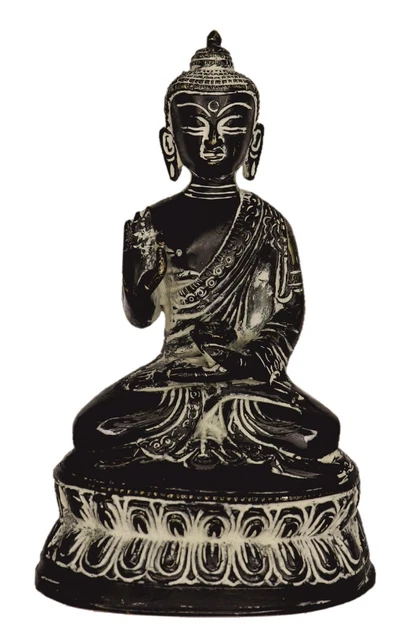 Blessing Lord Buddha Statue Figurine Handmade Brass budha Figure Home Decor Idol