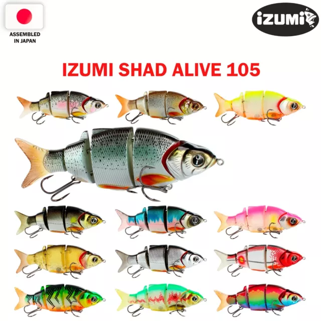 IZUMI Shad Alive 105 Floating,Slow sinking,Fast sinking fishing lure Hard Bait