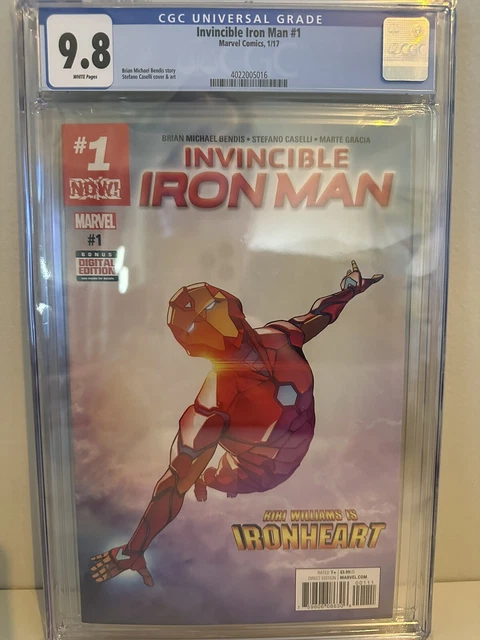 Invincible Iron Man #1 CGC 9.8 1st ongoing Ironheart series