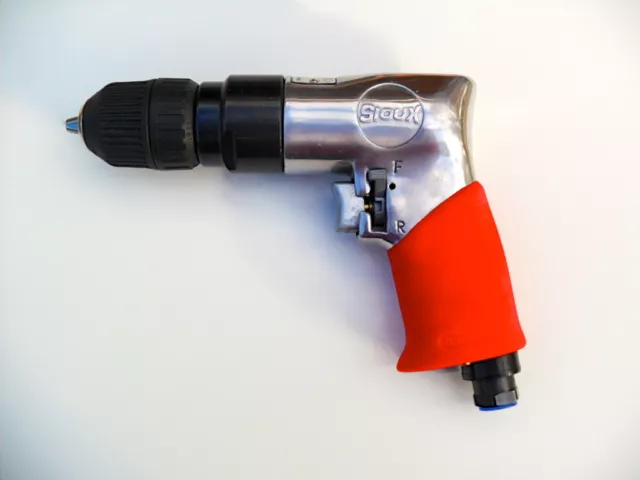 Sioux Tools - Reversible Pistol Grip Air Drill 3/8"  10Mm  Keyless  New  5445Rkl