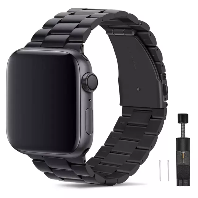 Premium Armband für Apple Watch Edelstahl Serie 2 3 4 5 6 SE 38 40 41 42 44 45 ✅